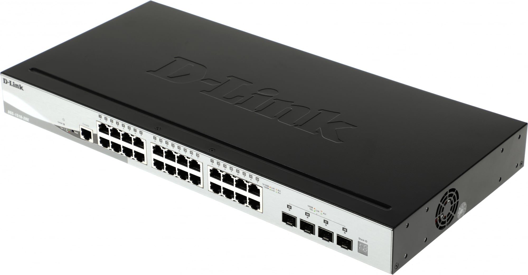 Коммутатор D-Link DGS-1510-28X/A1A, L2+, 24×1GbE, 4×10G SFP+