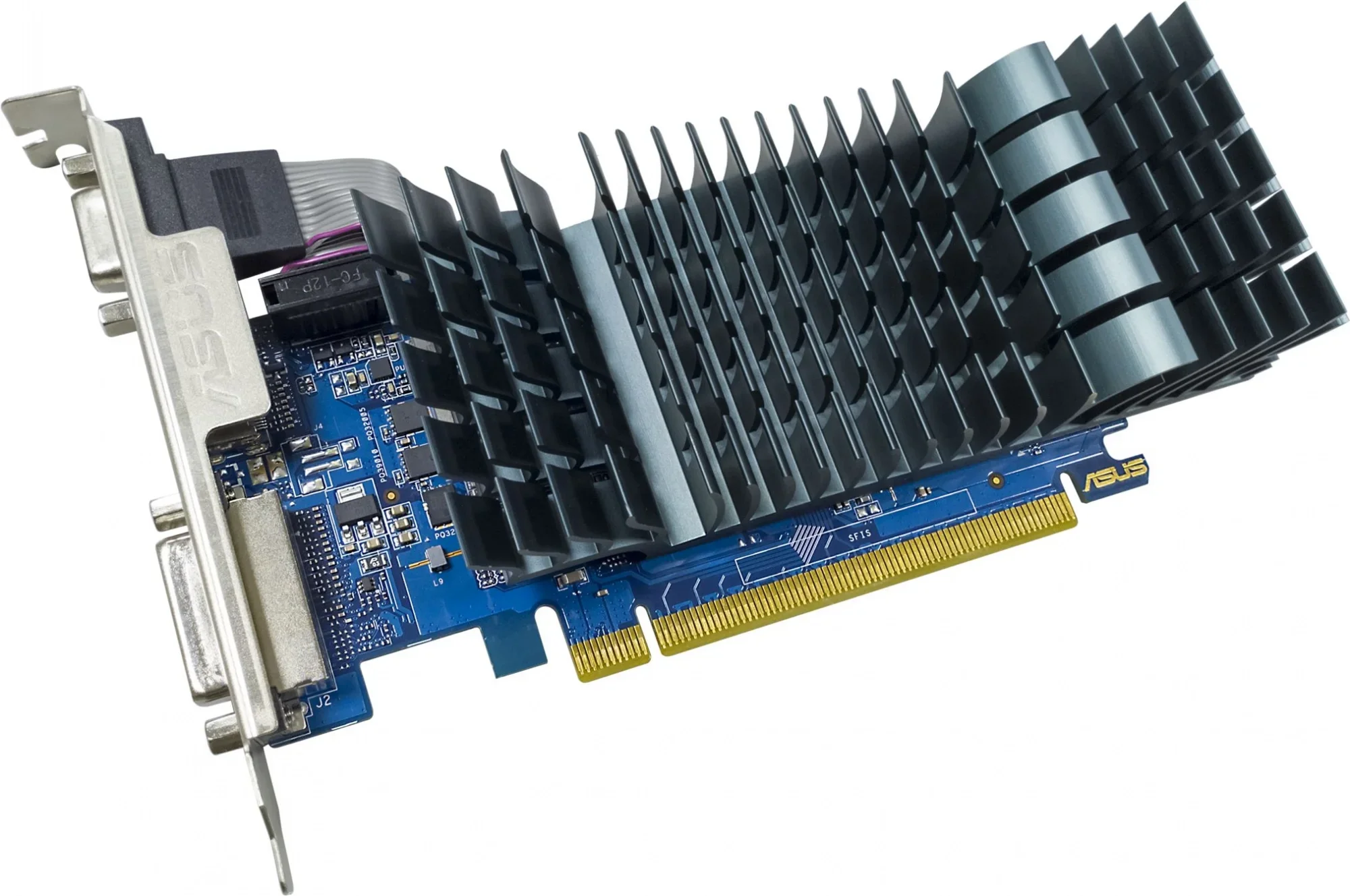 Видеокарта ASUS PCI-E GT710-SL-2GD5-BRK-EVO NVIDIA GeForce GT 710 2Gb 64bit GDDR5 954/5012 DVIx1 HDMIx1 CRTx1 HDCP Ret low profile [GT710-SL-2GD5-BRK-EVO]