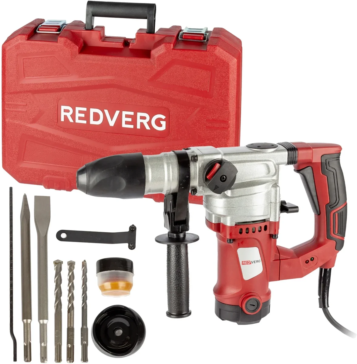 Перфоратор RedVerg RD-RH1200S патрон:SDS-plus уд.:5Дж 1200Вт (кейс в комплекте)