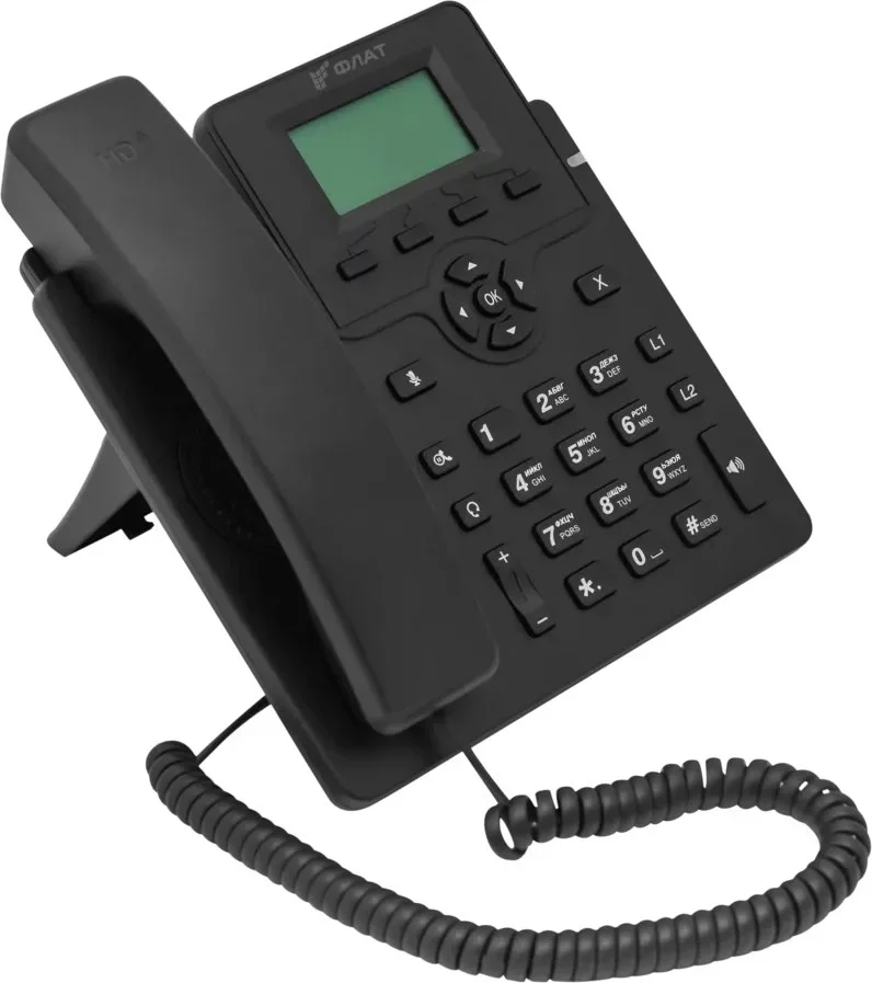 Телефон IP Флат Flat-Phone-C10/RU   черный
