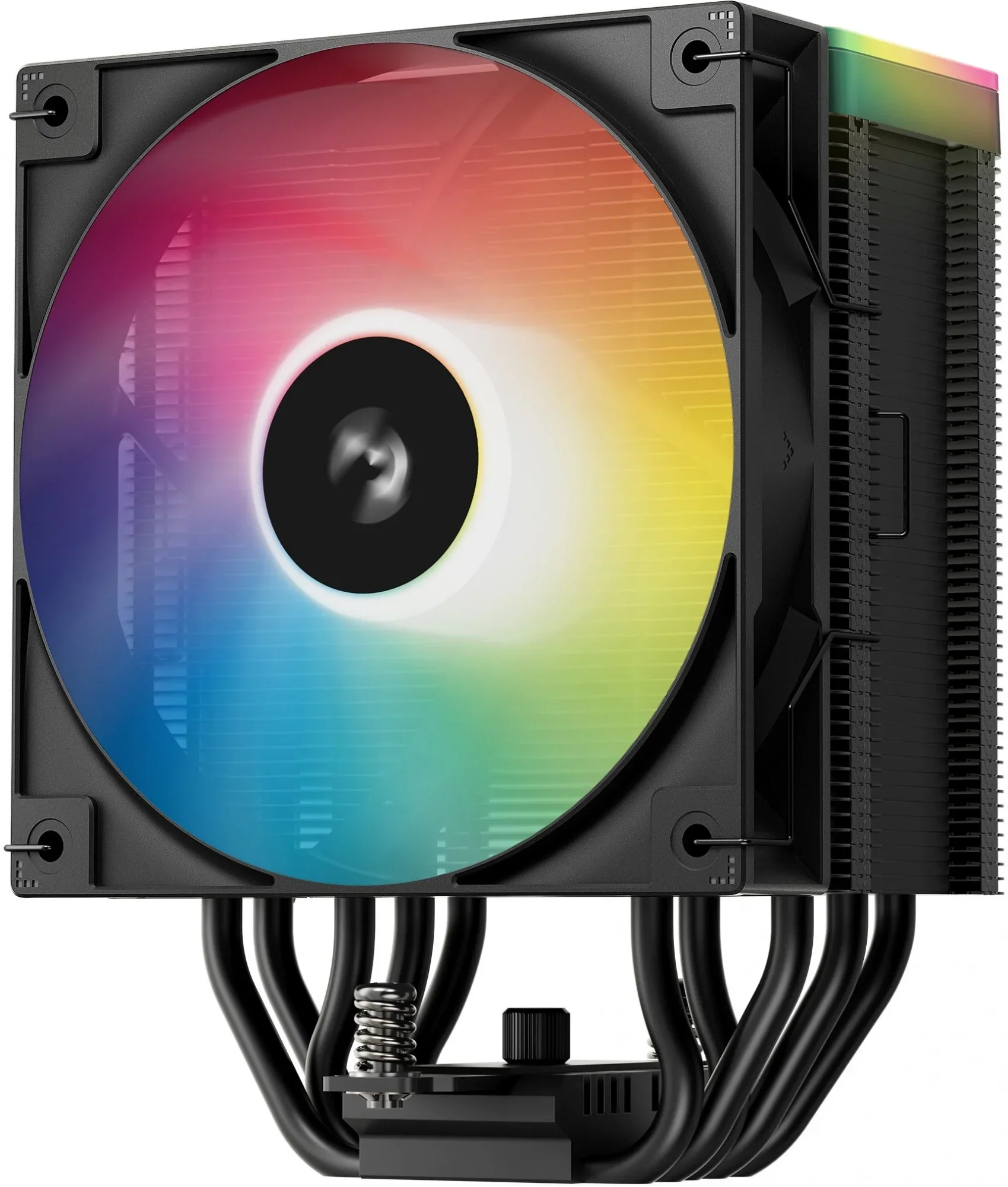 Кулер для процессора DEEPCOOL AG500 BK ARGB V2 LGA1700/1200/115X/AM5/AM4 (12шт/кор, TDP 240W, PWM, ARGB Fan 120mm, 5 тепл. трубок) RET (R-AG500-BKAMMN-GJD)