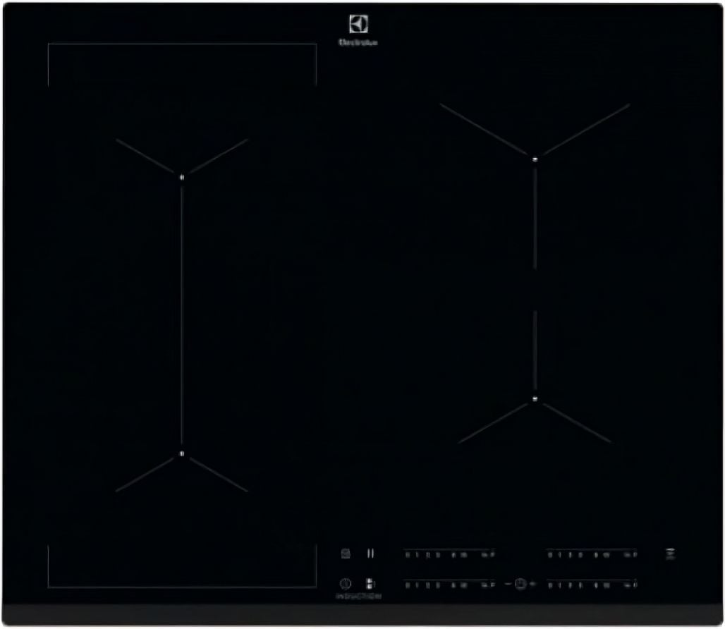 Встраиваемая варочная панель ELECTROLUX/ Индукционная,  ! 59х52х4,4 см, индукция, черный, сенсорное управление, скошенные края