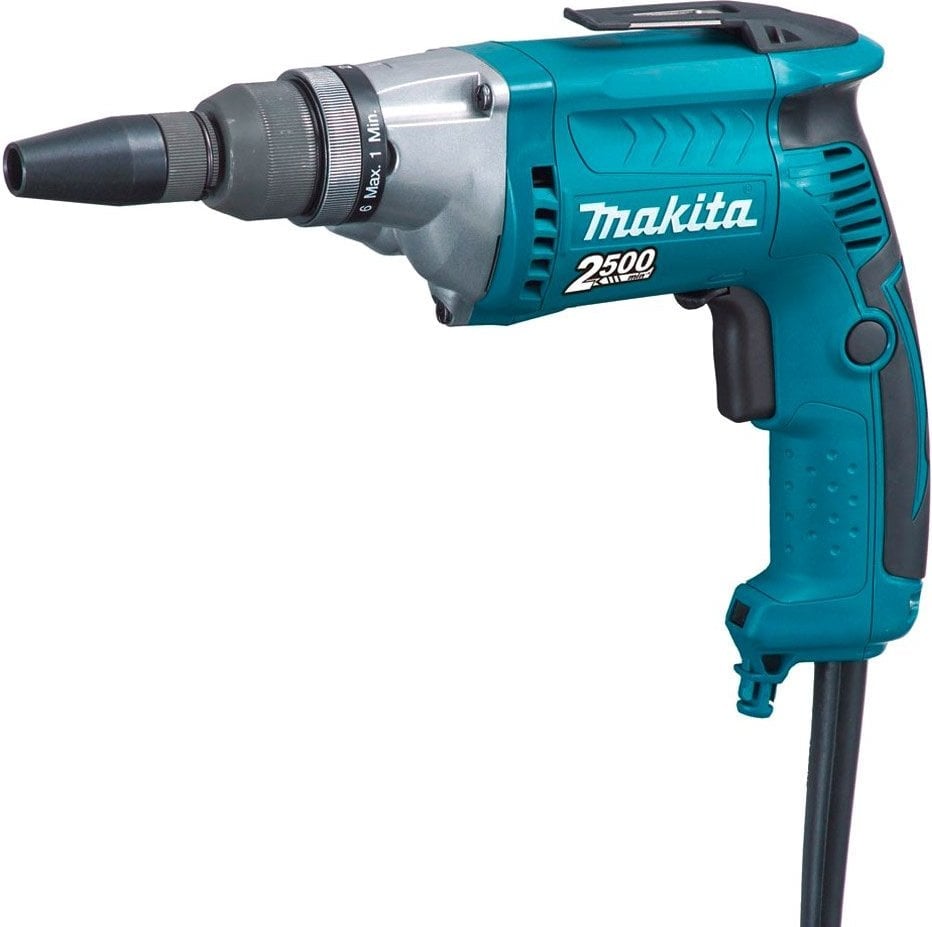 Makita FS2700 Шуруповерт сетевой [FS2700] {570Вт,0-2500об\м,6-ти гран 1\4",1.8кг,кор,шурупы-6мм,д\гипсокартона-6мм, подсветка}