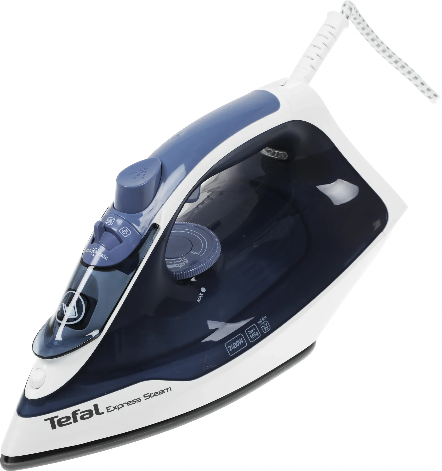 Утюг Tefal FV2837E0 2400Вт синий/белый