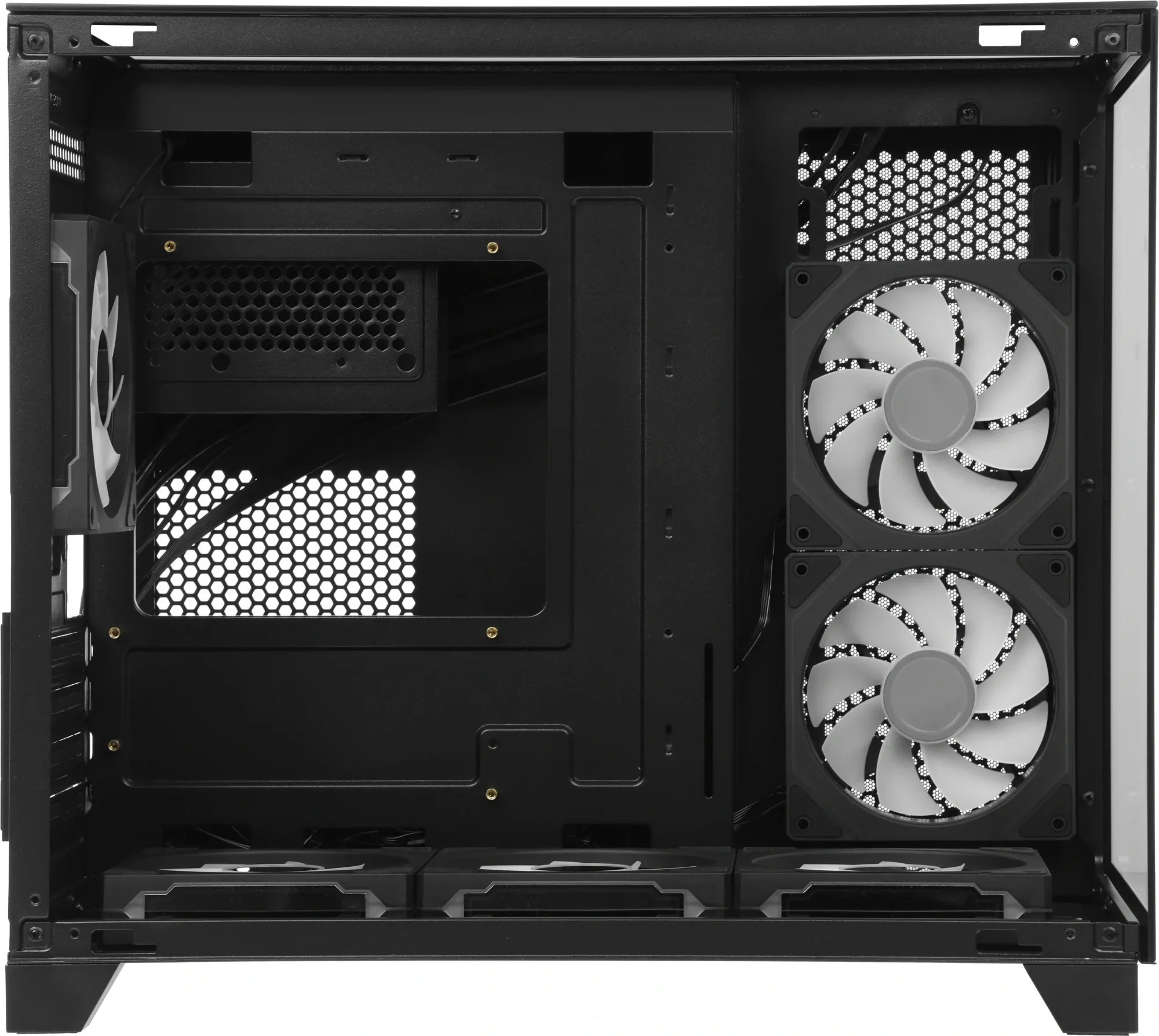 Компьютерный корпус AeroCool/Formula Crystal Z9ML Floe белый без БП mATX 4x120мм 2xUSB 3.0 1xUSB3.1 audio bott PSU