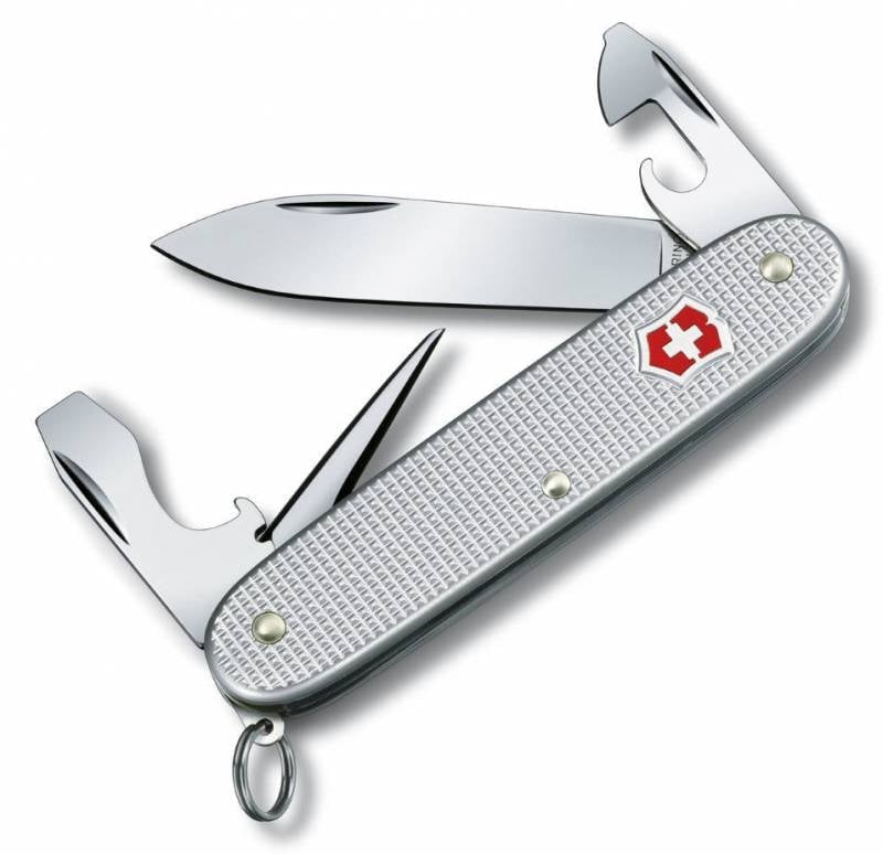Нож перочинный Victorinox Pioneer Alox (0.8201.26) 93мм  8функций серебристый карт.коробка