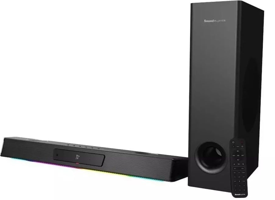 Саундбар 5.1 Creative Sound Blaster Katana V2X, 90Вт, Bluetooth, черный (51MF8400AA000)