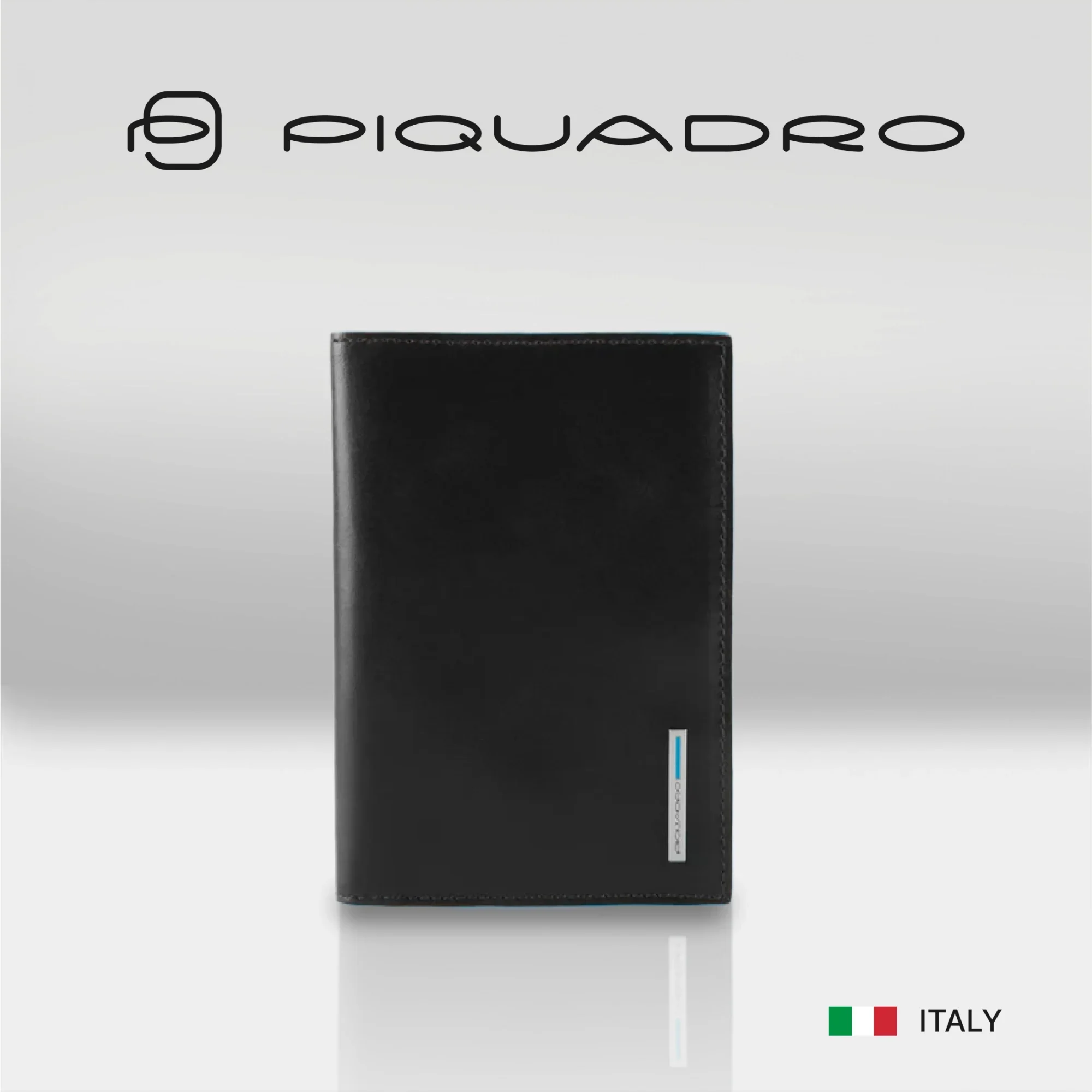 Обложка для паспорта Piquadro Blue Square PP5255B2/N, черный, натур.кожа