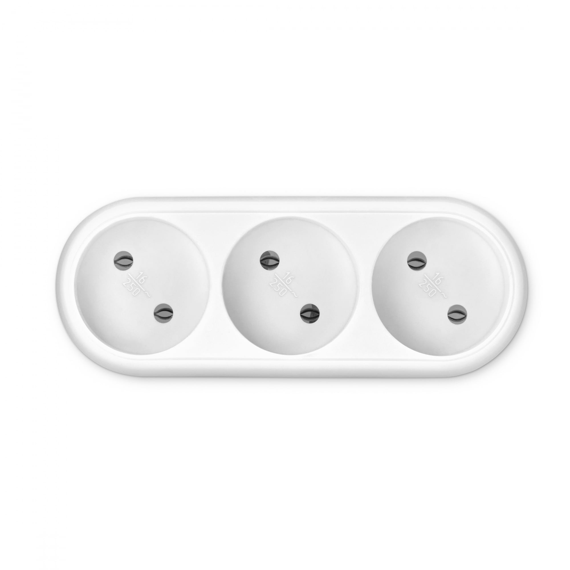 Сетевой разветвитель BURO - BU-PS3-W, бытовых розеток-3, белый, BU-PS3-W