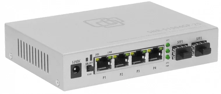SNR SNR-S1904GP-2S Неуправляемый POE коммутатор уровня 2, 4 порта 10/100/1000Base-T, 2 порта 1000Base-X (SFP)