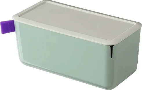 Короб для хранения Deli XDM10green 1 отд. 212x105x93.5 мм зеленый/серый пластик