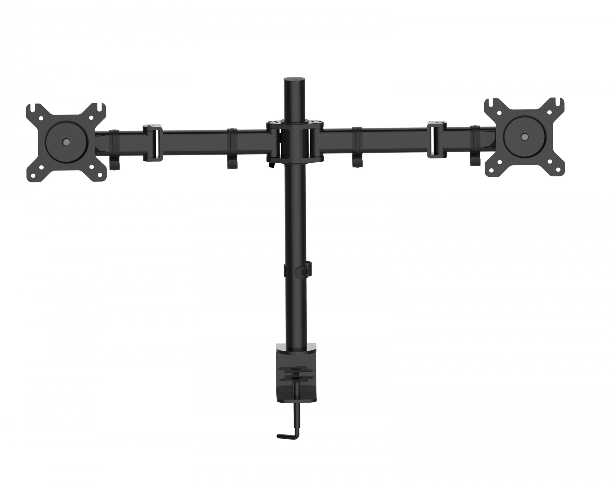 <112318> Крепление для монитора Cactus CS-VM-D29-BK черный 13"-27" макс.8кг настольный поворот и наклон (на 2 монитора) [CS-VM-D29-BK]