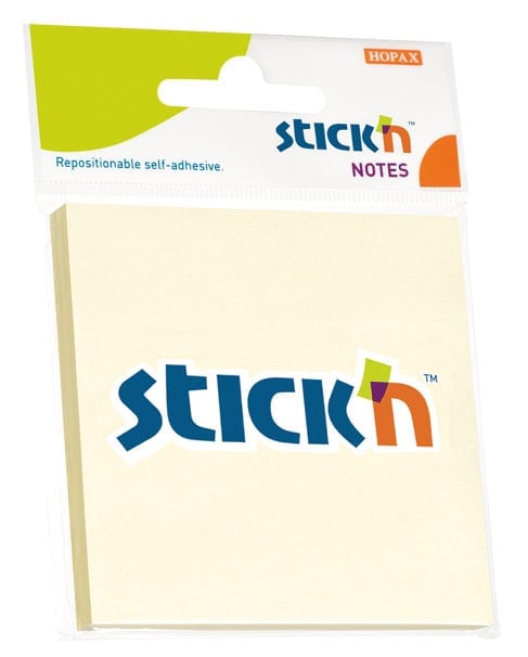 Блок самоклеящийся Stick'N 21198, 76×76мм, 100л., желтый