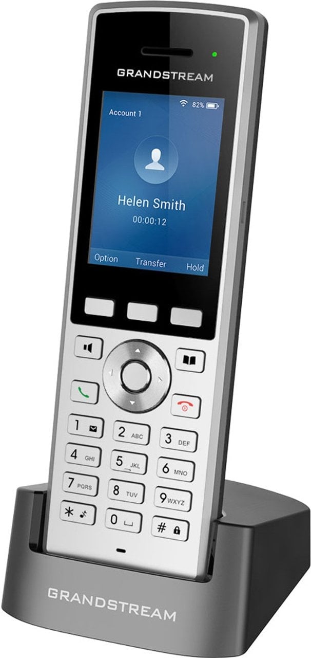 IP-телефон GRANDSTREAM - WP822, 2-line, SIP, Web-интерфейс, LCD, Bluetooth, headphone in, серый, WP822