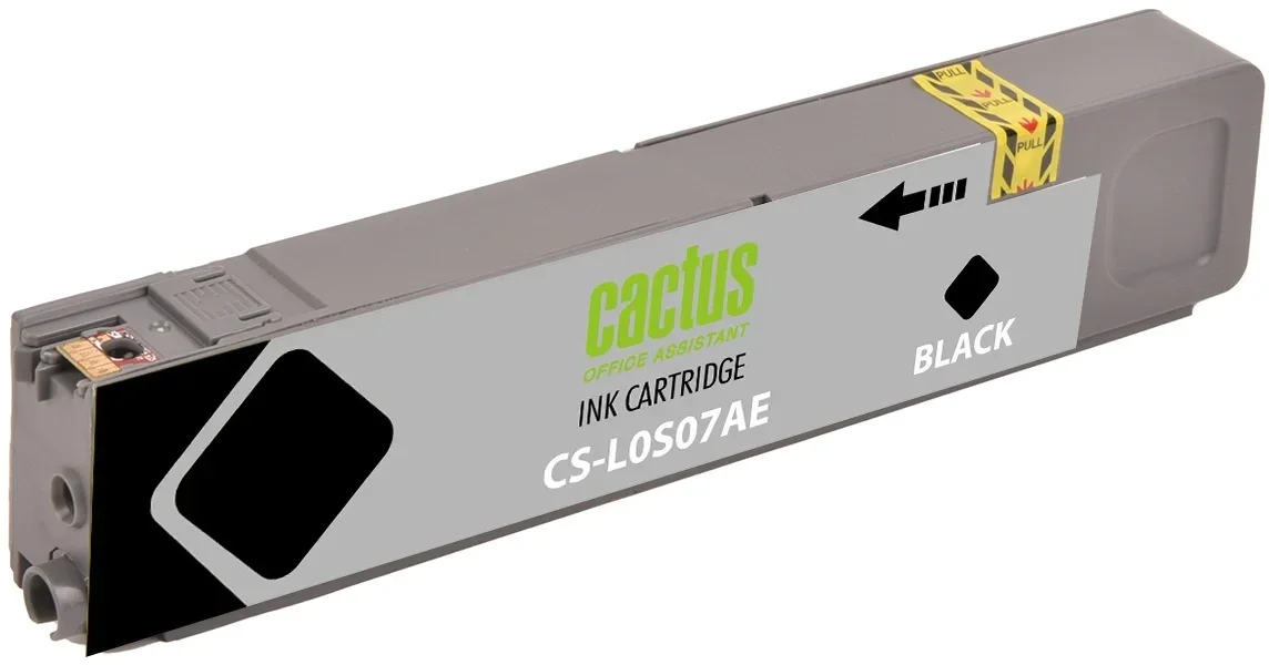 Картридж струйный Cactus CS-L0S07AE 973XL черный пигментный (10000стр.) (256мл) для HP PageWide Pro 452dw/Pro 477dw с чипом