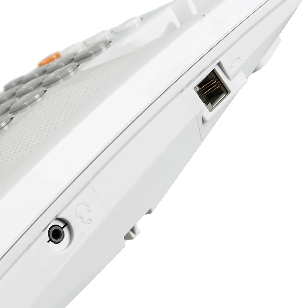 Телефон проводной Panasonic KX-TS2365RUW белый 16-зн ЖКД, однокноп.набор 20 ном., автодозвон, спикерфон