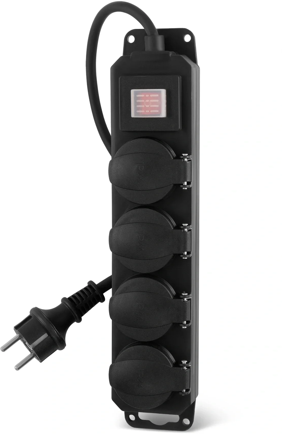 400MDP-3-B Сетевой фильтр Buro  3м  (4  розетки)  черный (коробка)