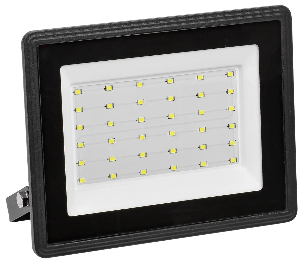 Прожектор светодиодный IEK LPDO601-50-65-K02 СДО 06-50 50W (4500lm) 6500K 6K 207х187х32мм черный IP65