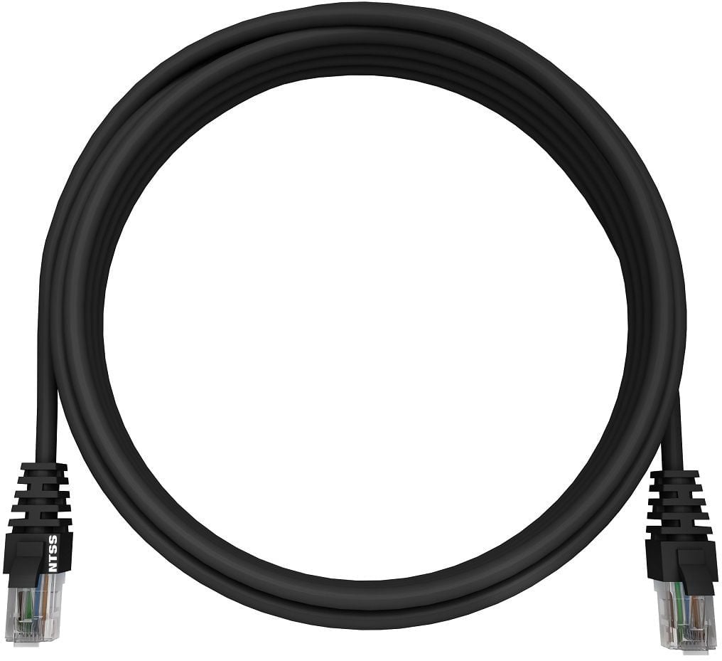 Патч-корд NTSS NTSS-PC-UTP-RJ45-5e-10.0-LSZH-BL UTP RJ-45 вил.-вилка RJ-45 кат.5E 10м черный LSZH 26AWG