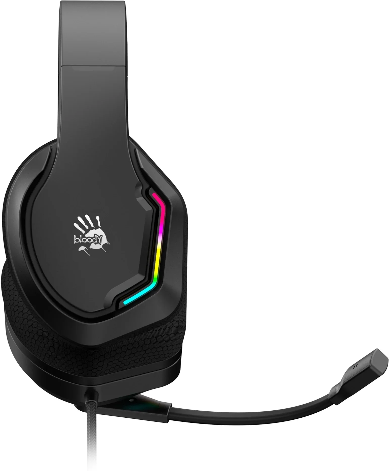 Наушники с микрофоном A4Tech Bloody G260p белый/черный 2м мониторные USB оголовье (G260P)