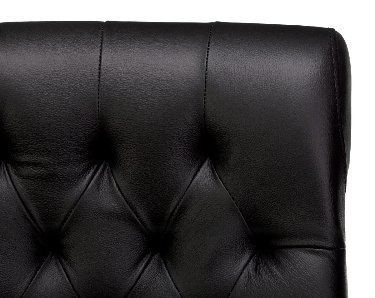 T-9928WALNUT/BLACK Кресло руководителя Бюрократ T-9928WALNUT  черный  кожа  крестов. металл/дерево