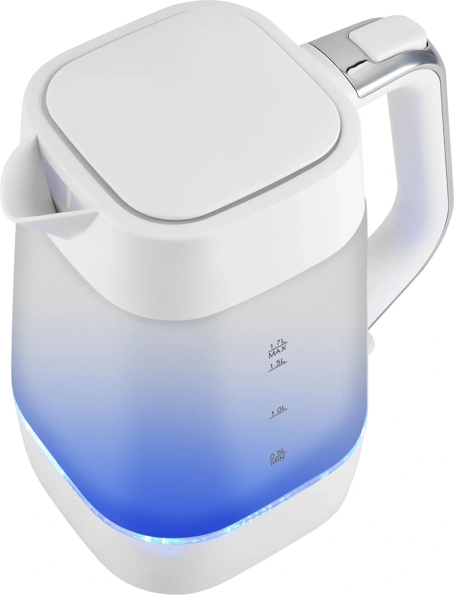 Чайник электрический Vitek VT-WK1058 1.7л. 2200Вт белый  корпус:  стекло/пластик