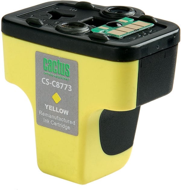 Картридж струйный Cactus CS-C8773 №177 желтый (11.4мл) для HP PS 3213/3313/8253/C5183/C6183/C6283/C7183/C7283/C8183/D7163/D7263/D7363/D7463 с чипом