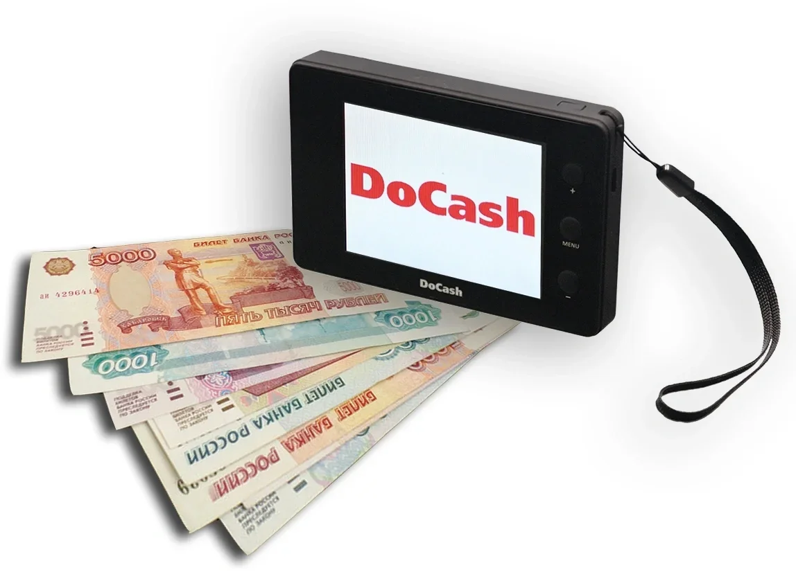 Детектор банкнот DoCash Micro IR/UV  просмотровый АКБ (8401)