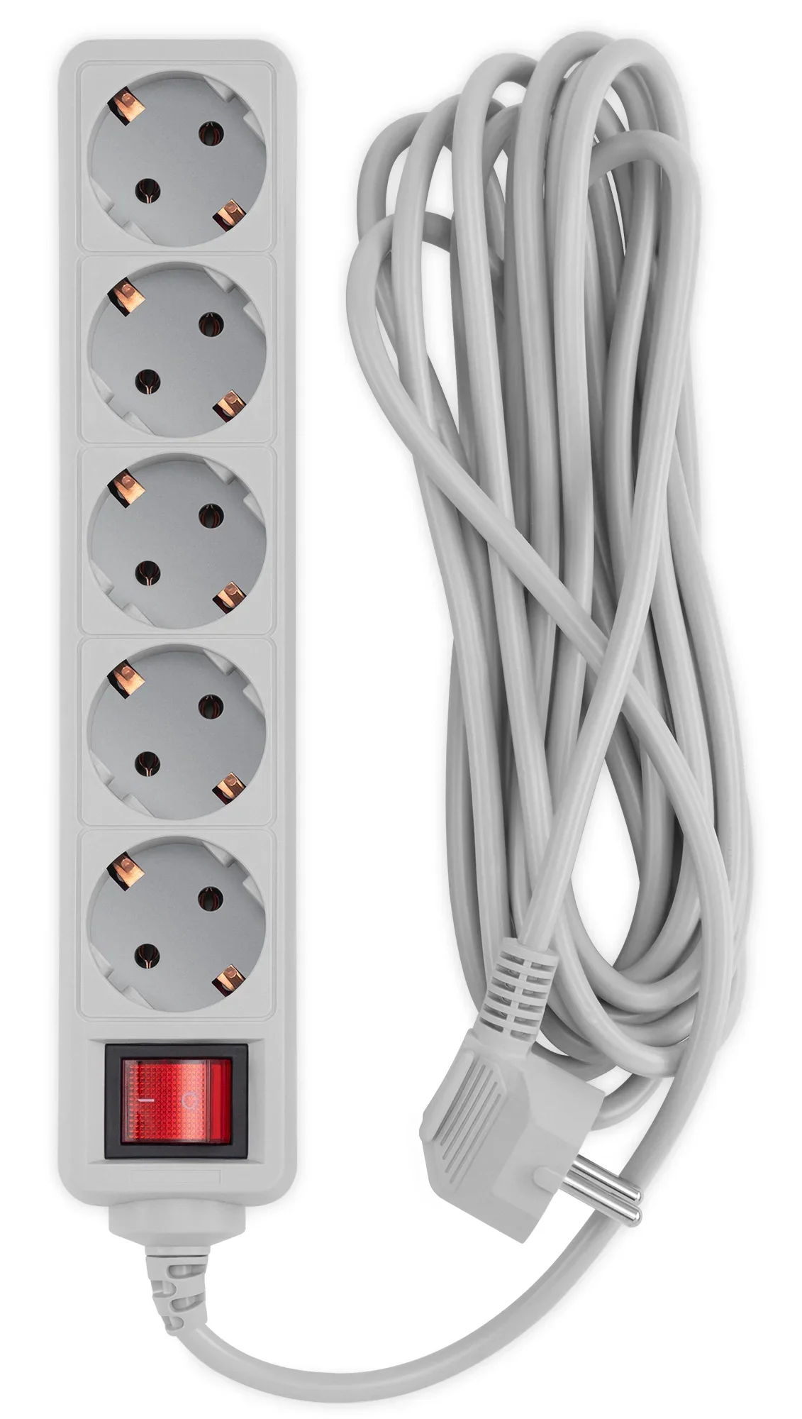 Сетевой фильтр PC Pet AP01006-5-G, 5м, 5 розеток