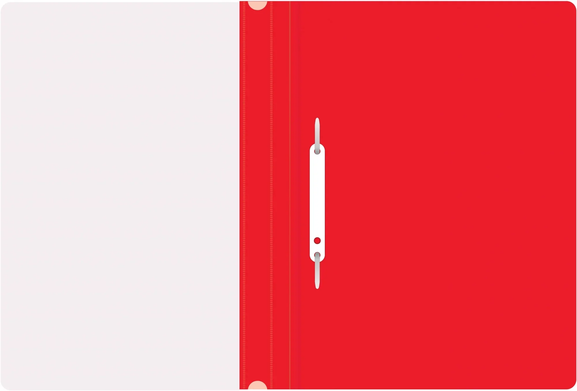 Папка-скоросшиватель Silwerhof Eco SE-PSE20/RED A4 прозрач. верх. лист пластик красный 0.11/0.13