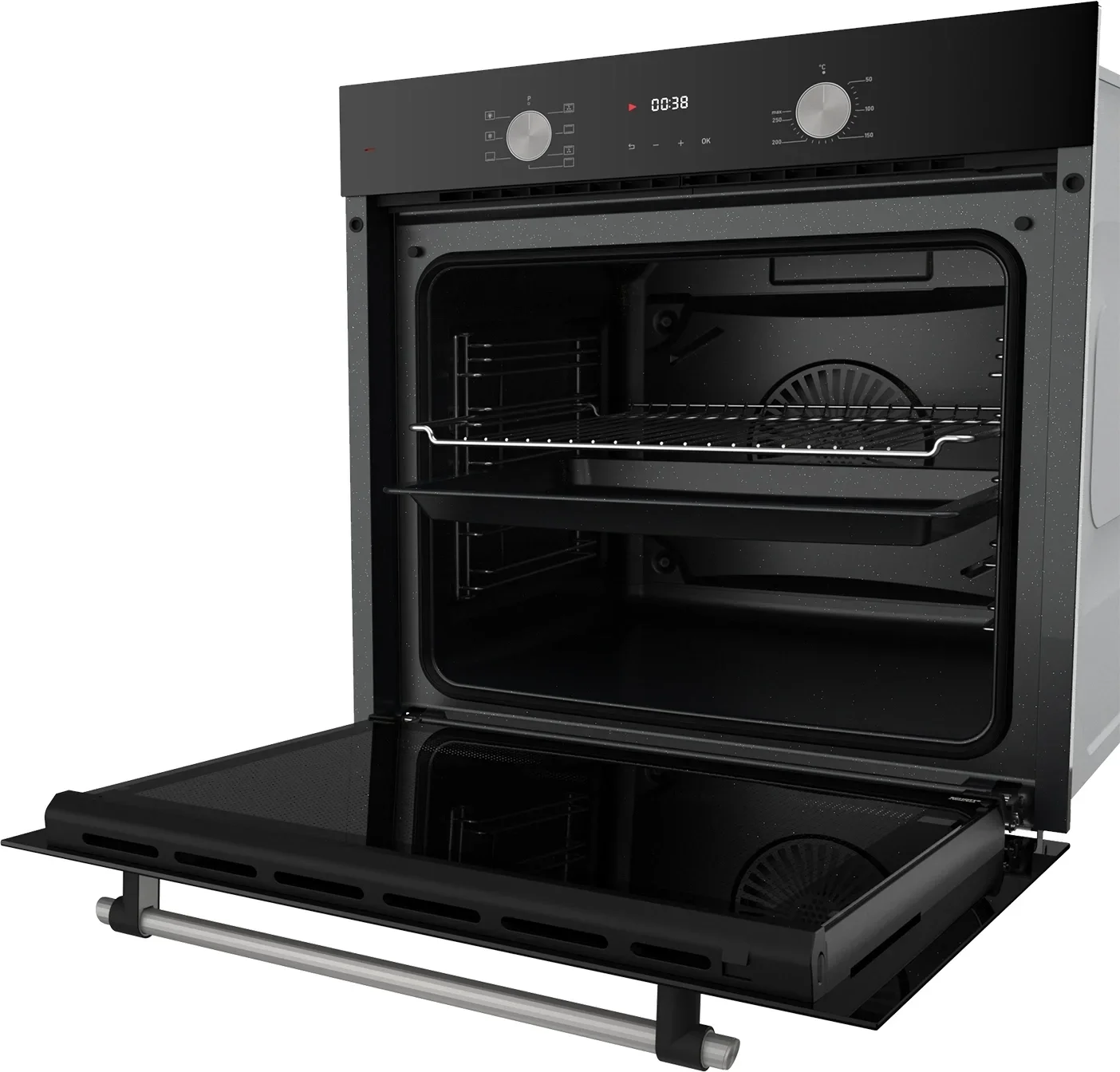 Духовой шкаф Lex TRFE100007 EDP 671 BL MAX, черный