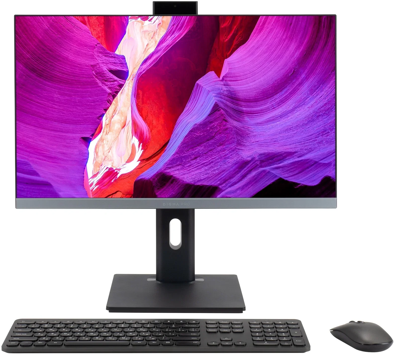 Моноблок Digma Pro Unity 23.8" Full HD i3 1215U (1.2) 8Gb SSD256Gb UHDG CR Windows 11 Pro GbitEth WiFi BT 90W клавиатура мышь Cam серый/черный 1920x1080