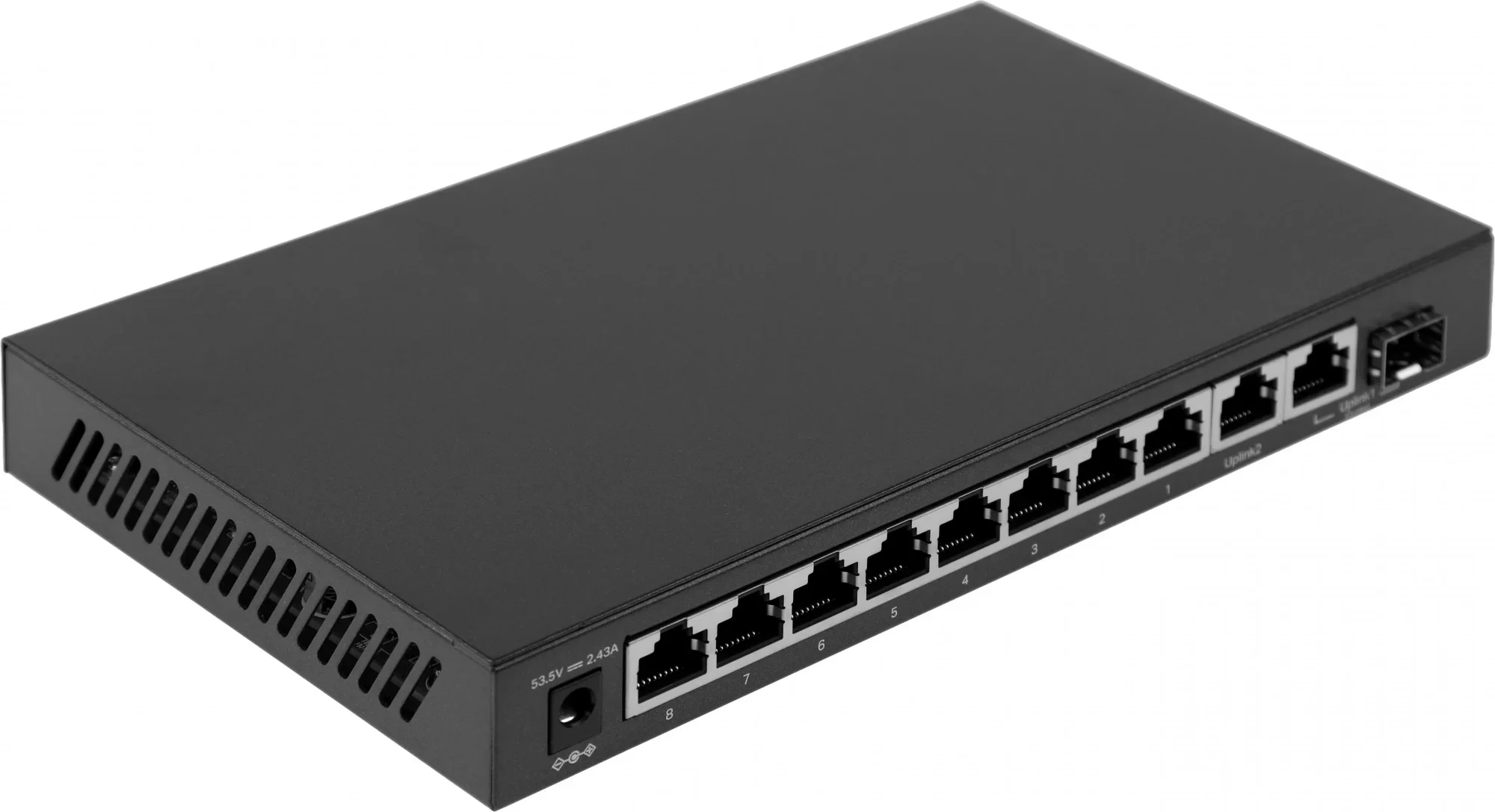 Коммутатор TP-Link TL-SG1210MP, 8×1GbE PoE+, 2×1GbE, 1×SFP, 123W