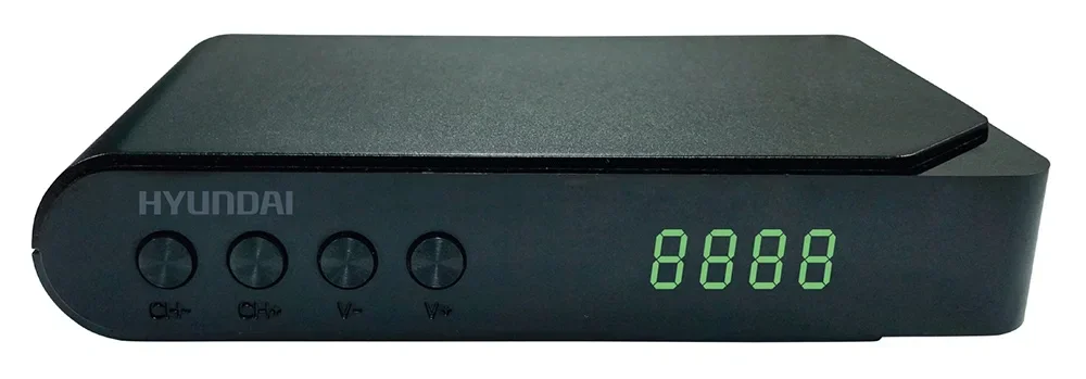 Приставка для цифрового ТВ Hyundai H-DVB200 черный, DVB-T2, DVB-T, DVB-C, HDMI, USB 2.0