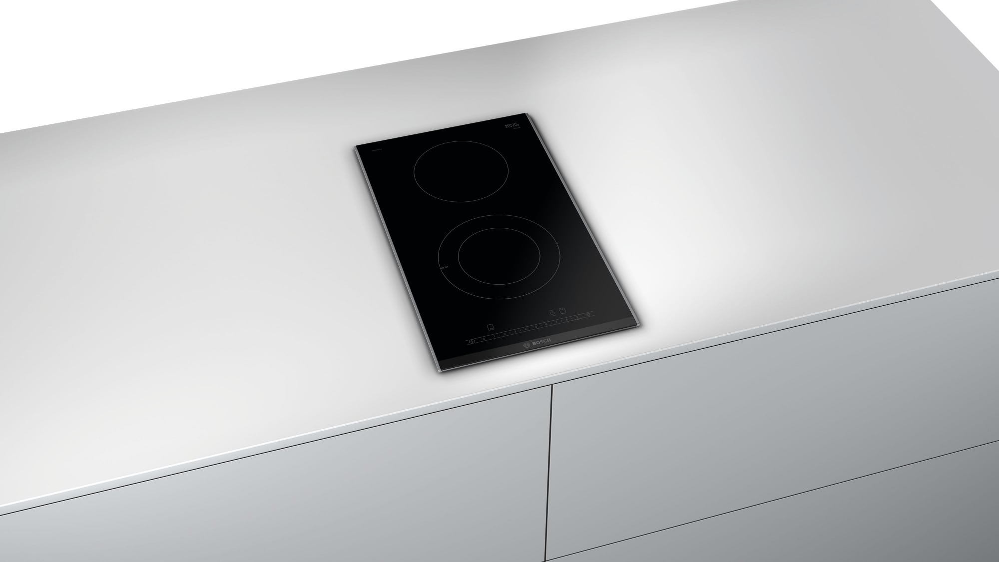 Bosch Поверхность электрическая Bosch PKF375FP2E (Serie6 / Domino / черный / стеклокерамика / 2 конфорки)
