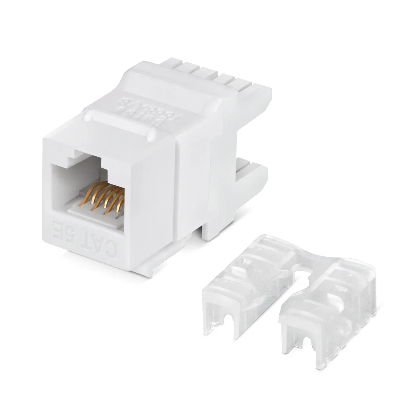 NTSS Модуль Keystone NTSS UTP RJ45 cat.5e, 180 градусов, белый NTSS-KJ-UTP-RJ45-5e-180-WT