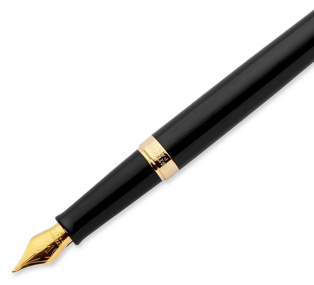 Ручка перьев. Waterman Hemisphere (S0920710) Matte Black GT F сталь нержавеющая/позолота  23К  подар.кор.