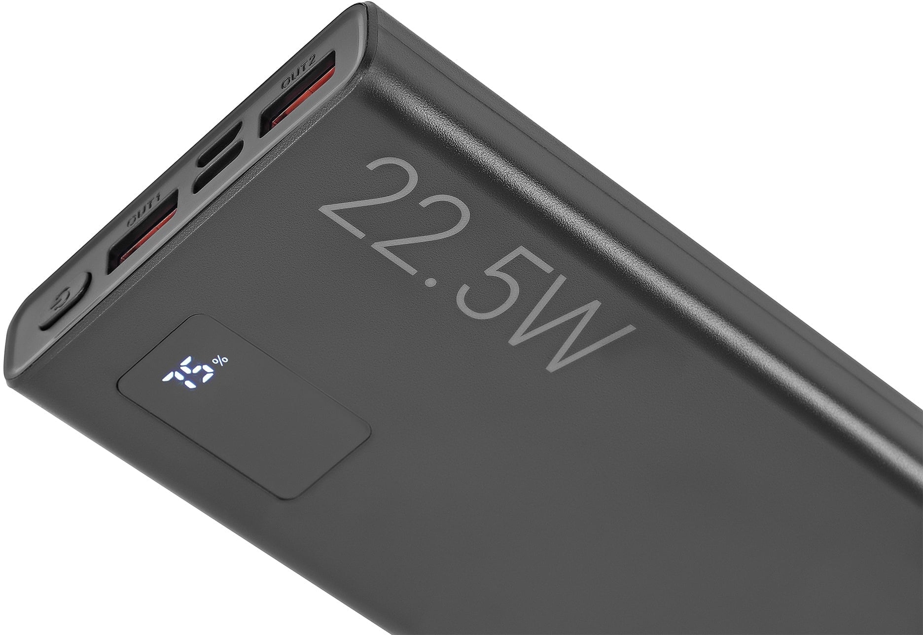 Портативный аккумулятор Power Bank Digma DGPF10A, 3xUSB Type A, Power Delivery 3.0/Quick Charge 3.0, 10 000mAh, Li-Pol, чёрный, DGPF10A22PBK