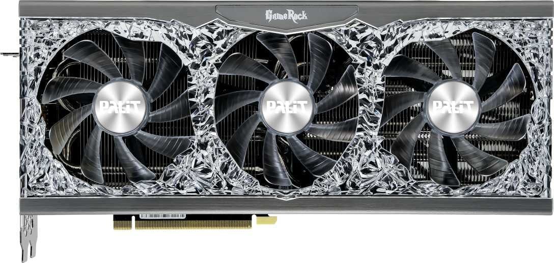 Видеокарта Palit PCI-E 4.0 PA-RTX3070 GAMEROCK 8G V1 LHR NVIDIA GeForce RTX 3070 8Gb 256bit GDDR6 1500/14000 HDMIx1 DPx3 HDCP Ret