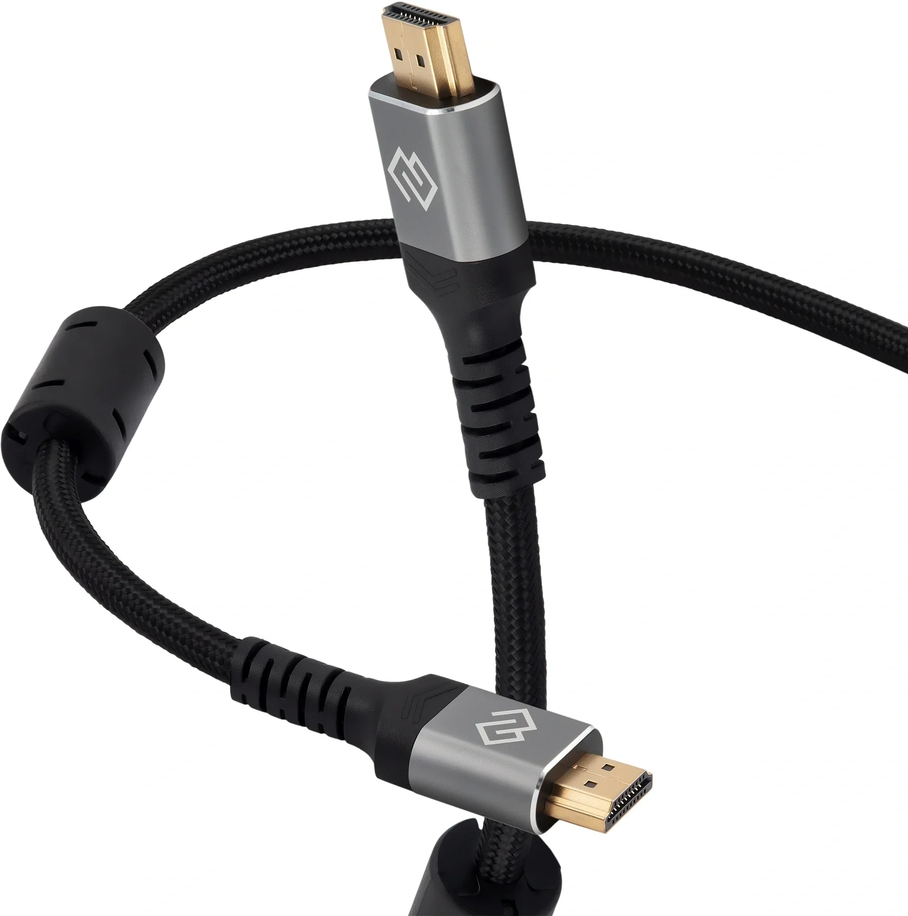 D-HDMI-2FF-V2.1-1.5M Кабель аудио-видео Digma HDMI (m)/HDMI (m) 1.5м. феррит.кольца  позолоч.конт. черный ()