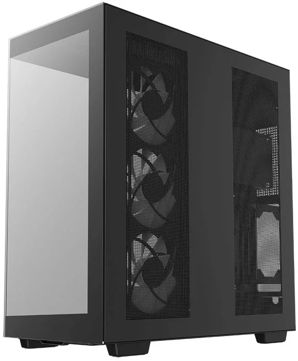 Компьютерный корпус Deepcool CH780 черный (ATX, без БП, ARGb, 4xUSB3.2 Type-A + USB3.2 Type-C) (R-CH780-BKADE41-G-1) MidiTower