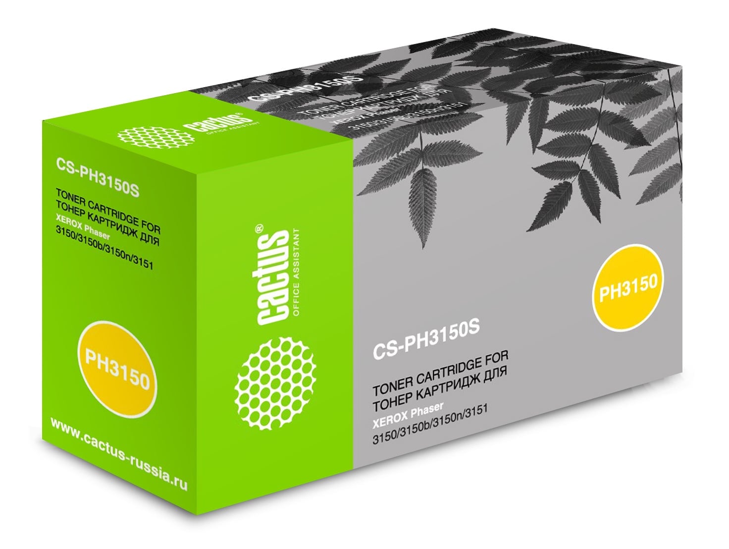 -/ Картридж лазерный Cactus CS-PH3150S 109R00746 черный (3500стр.) для Xerox Phaser 3150/3150b/3150n/31