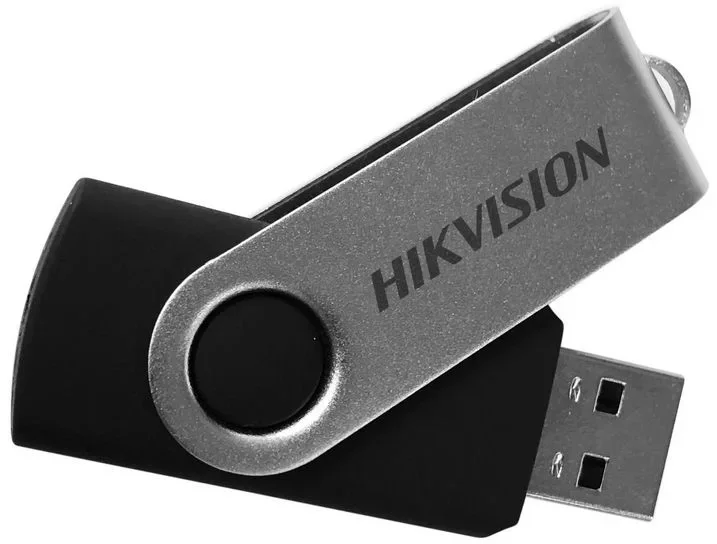 Флешка USB Hikvision M200S U3 (HS-USB-M200S/128G/U3), 128Gb, USB 3.0, R/W 60/15, черный/серебристый