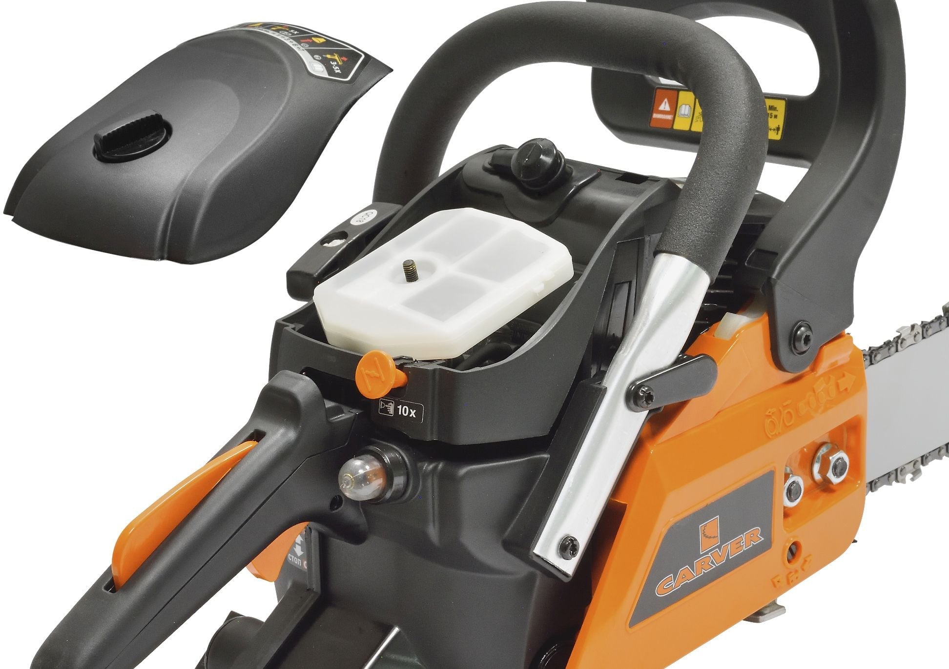 Бензопила Carver RSG 242X 1600Вт 2.1л.с. дл.шины:16" (40cm) (01.004.00053)