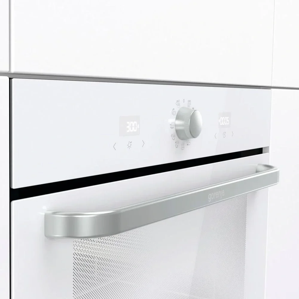 Духовой шкаф Gorenje BOS6737SYW, 77л, дверца с 2 стеклами, белый