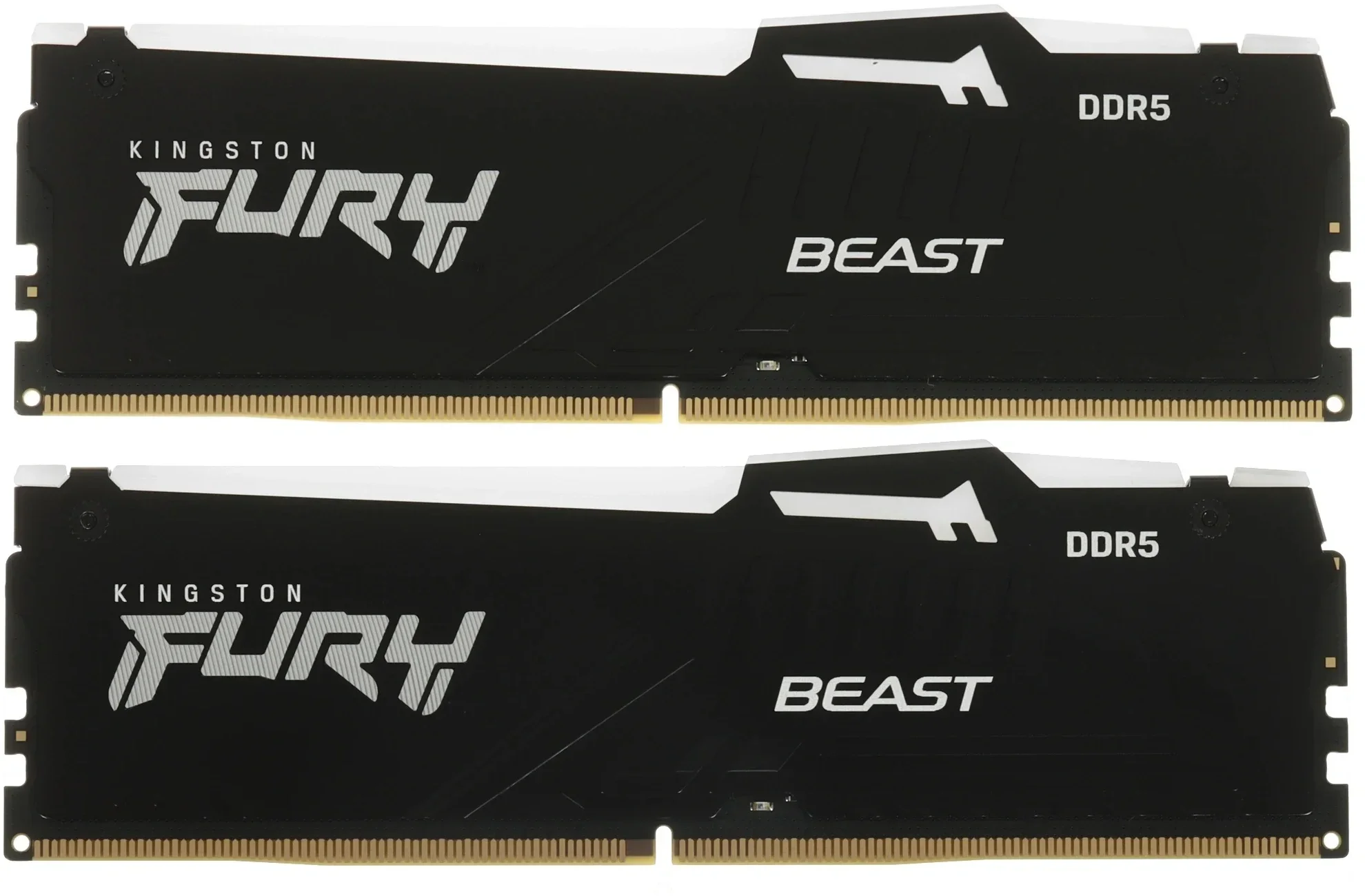 Память DDR5 2x32GB 5600MHz Kingston KF556C40BB2AK2-64 Fury Beast RGB RTL Gaming PC5-44800 CL40 DIMM 288-pin 1.25В dual rank с радиатором Ret