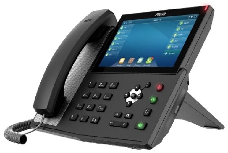 IP-телефон Fanvil - X7A, 20-line, 1xLAN 1 Гб/с, 1xWAN 1 Гб/с, SIP, web interface, LCD, Bluetooth, PoE, headphone in, чёрный, X7A