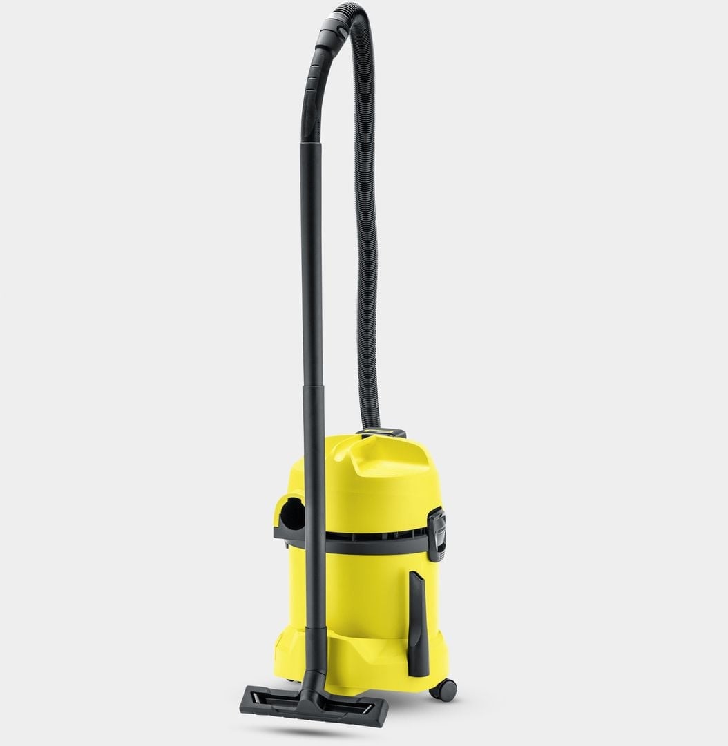 Пылесос Karcher WD 3 Battery Set *EU-II желтый, 300 Вт, уборка сухая/влажная/выдув/сбор воды, пылесборник мешок/контейнер 17 л