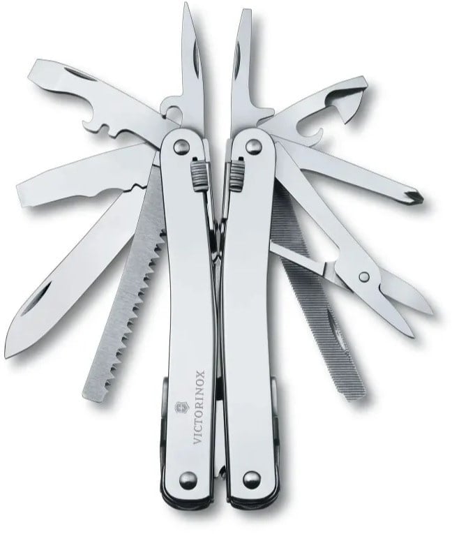 Мультитул Victorinox SwissTool Spirit X Plus Ratchet (3.0236.L) 105мм 36функц. чехол кожаный серебристый карт.коробка