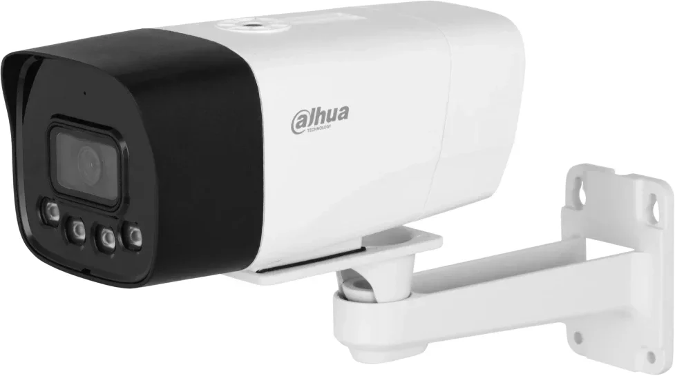 Камера видеонаблюдения IP Dahua DH-IPC-HFW1239DT-4G-ST-IL-EU-B, 1920x1080, 3.6мм, микрофон, динамик, ИК+LED 30м, 2Мп, 1/2.8" CMOS, уличная, цилиндрическая, 4G, белый